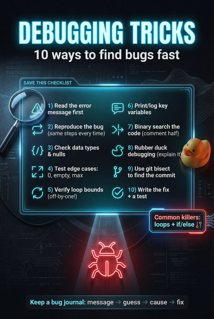 Debugging techniques for developers